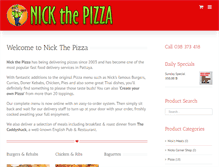 Tablet Screenshot of nickthepizza.com